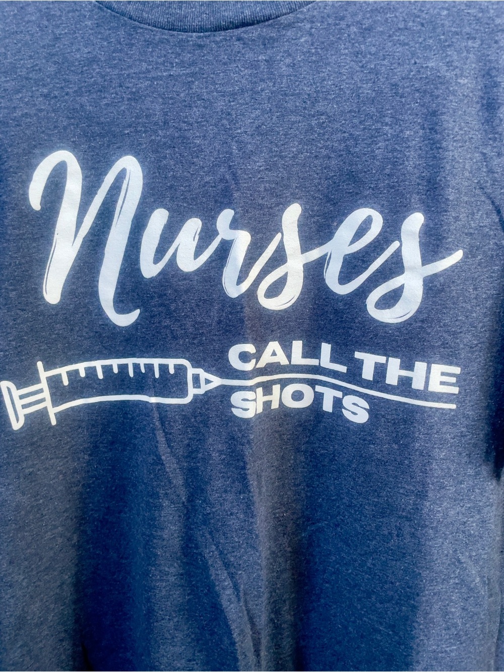 Heather Navy Nurses Call The Shots Short Sleeve Tee
